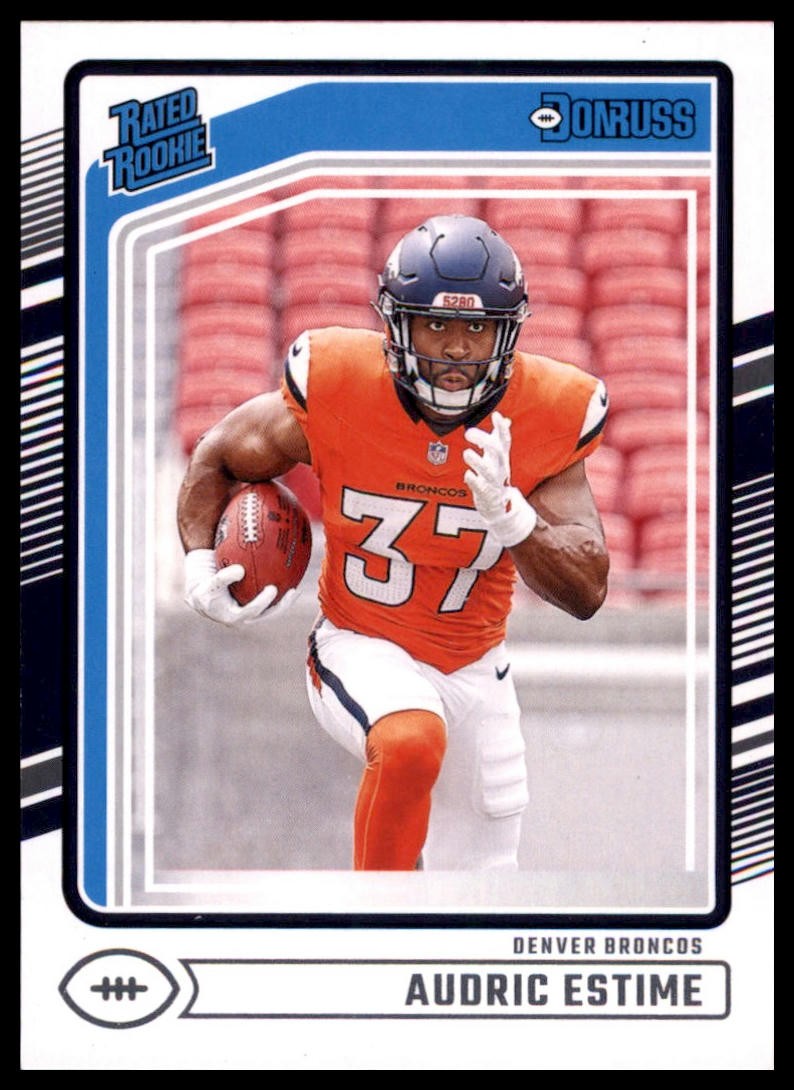 Audric Estime Rookie 2024 Donruss #335 Denver Broncos