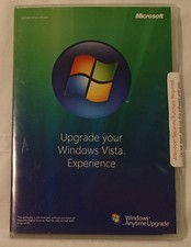 Microsoft Windows Vista Anytime Upgrade Disc 32 bit CD Software 2007 New Sealed