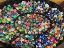Lot Of 100 Assorted Dice, New Open Box. Dnd D...