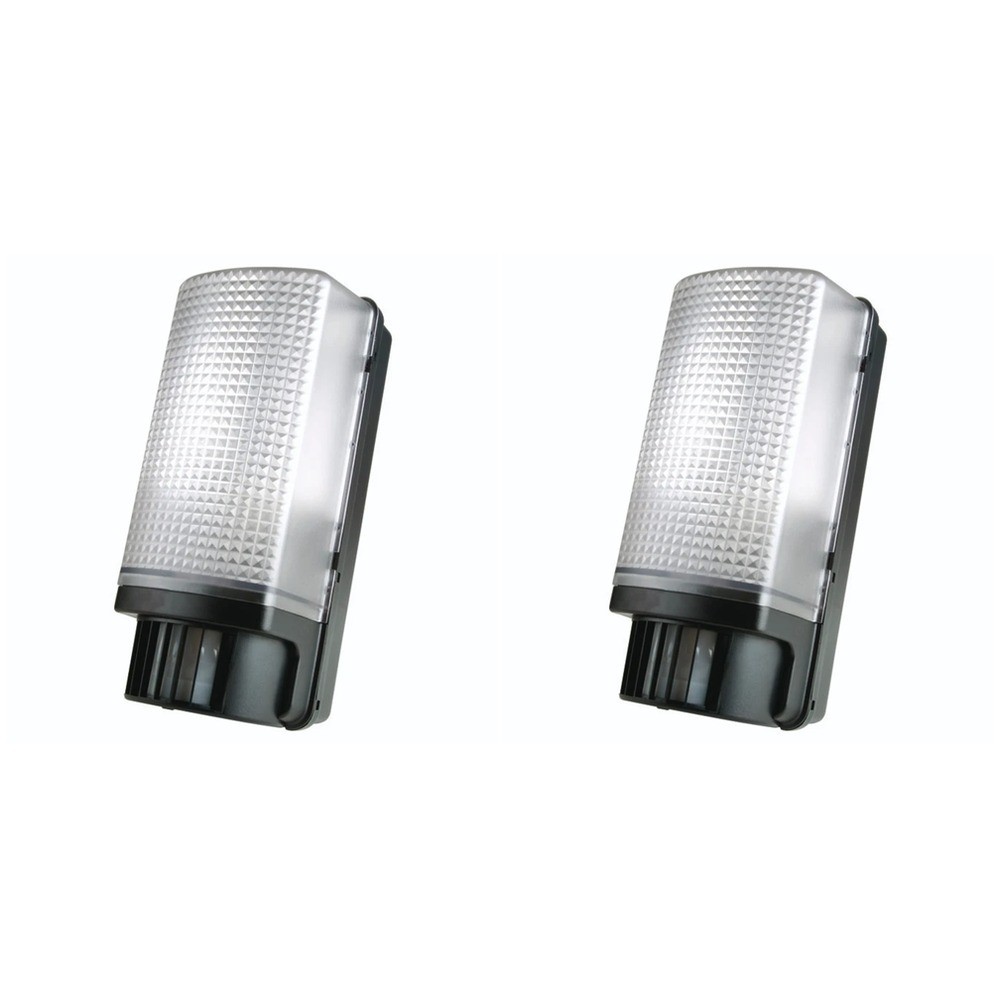 3 x Timeguard SLB88 PIR Bulkhead Light Fittings IP44 E27 (Black/Prismatic) - Image 5