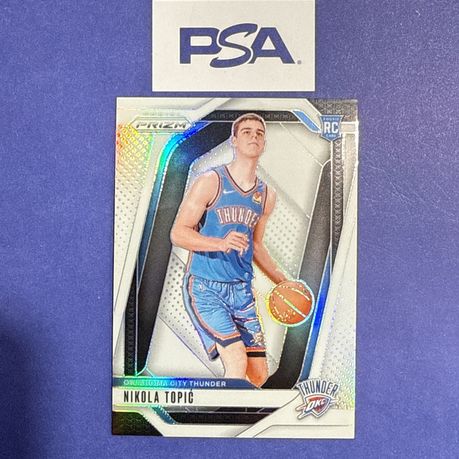 2024-25 Panini Prizm Nikola Topic Rookie White /175 RC Thunder #230