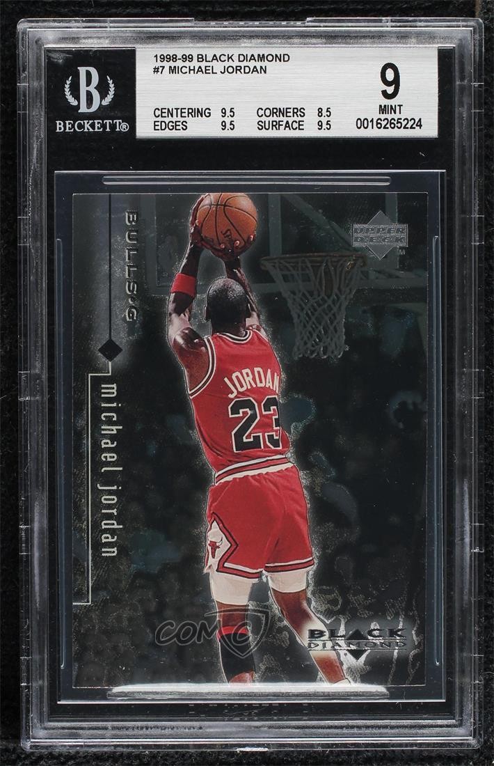 1998-99 Upper Deck Black Diamond Michael Jordan #7 BGS 9 MINT HOF 0q3
