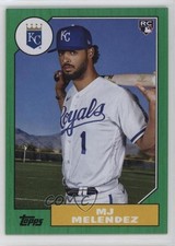 2022 Topps Archives 1987 Topps Design Green 65/125 MJ Melendez #297 j1d