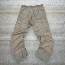 Vintage 90s Carhartt Carpenter Pants 32x32 Relaxed Tan Dungarees Work Wear