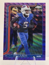 Joshua Palmer Purple Wave Refractor /75 - 2025 Topps Chrome - Buffalo Bills