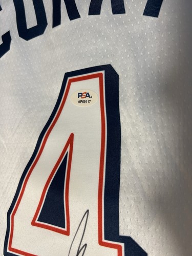 Stephen Curry Signed Team USA Jersey 2024 Paris Olympics Autographed PSA/DNA - Picture 3 of 4