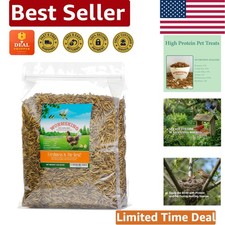 Nutritious 2LB Dried Mealworms - High Protein Bird Food for Poultry  Wild Birds