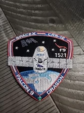 SPACEX AUTHENTIC EMPLOYEE PATCH   CRS-12  SPACEX  DRAGON 