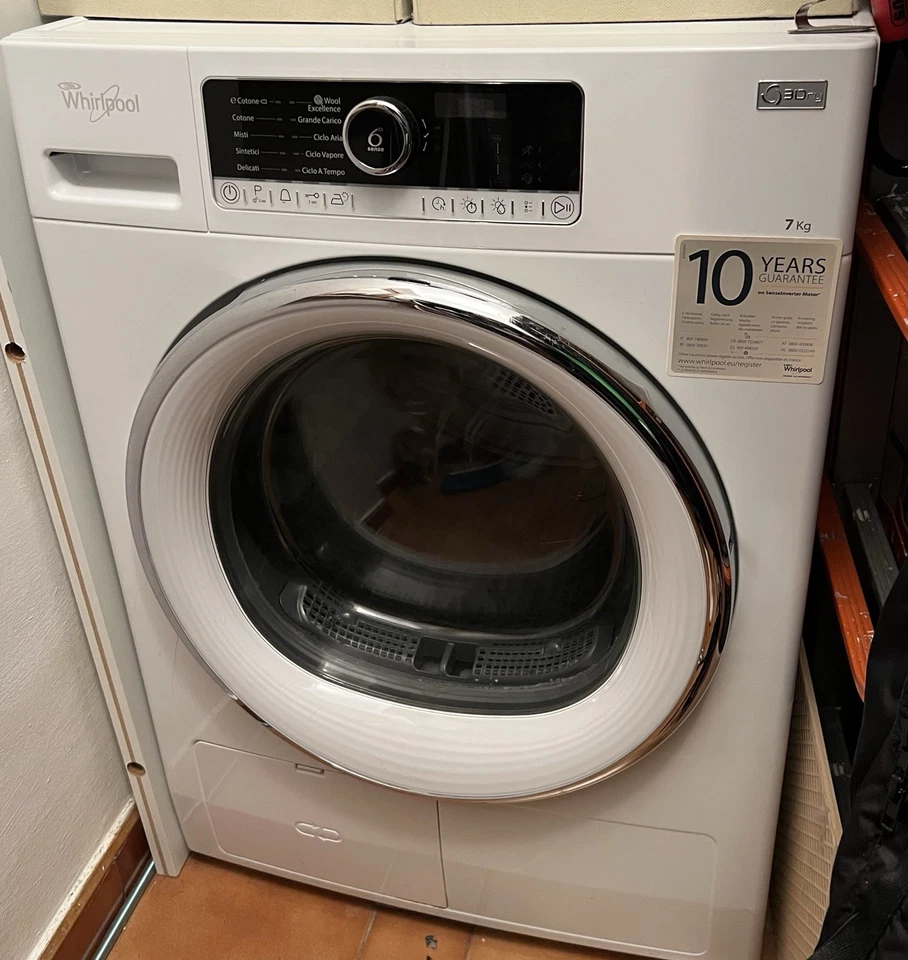 WHIRLPOOL asciugatrice 7 Kg A++ HSCX70421 6TH SENSE - Immagine 2 di 4