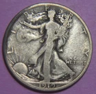 1919-S Liberty Walking Silver Half Dollar - 50C - No Reserve!