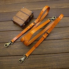 0.7" Genuine Leather Belt Loop Suspender For Men Strap Jeans Y back Braces Hook