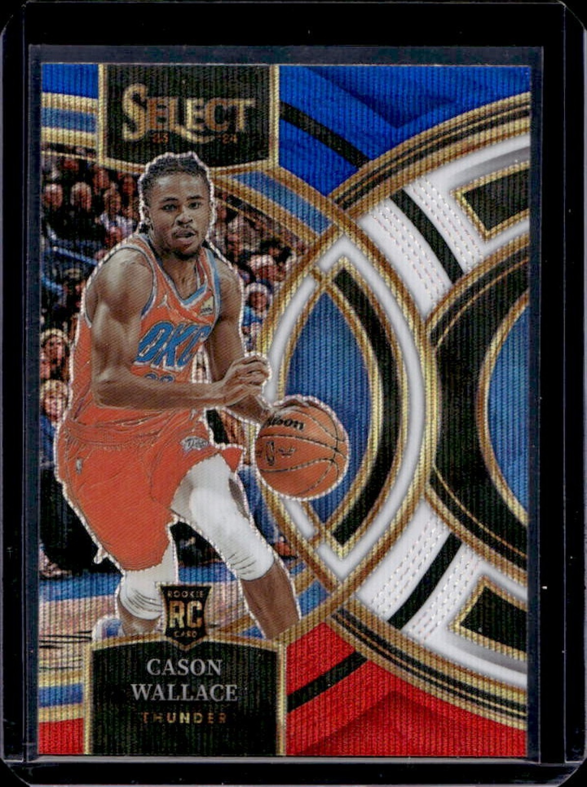 2023-24 Select Cason Wallace RC Tri Color Prizms Premier Level #103 Thunder