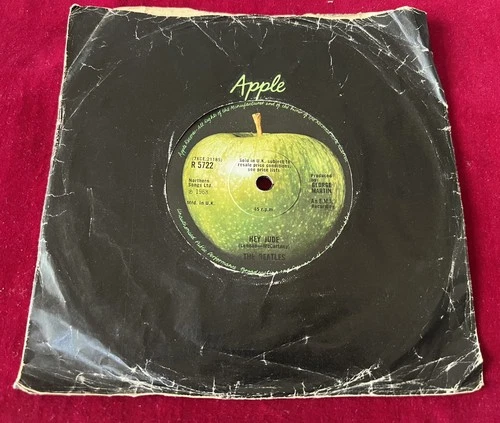 The Beatles Hey Jude Revolution 7" Vinyl Single 1968 Apple R 5722 V.G.+
