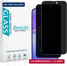 2 Pack Privacy Screen Protector for iPhone 16  Anti Spy Tempered Glass, Anti Sc