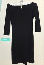James Perse Elegant 3/4 Sleeve Little Black Dress Size 1/Small
