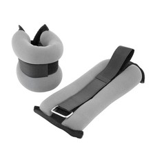 5lb Adjustable Wrist/Ankle Weights, Grey Straps, Comfortable Fit for Workouts