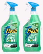 2x Flash Wipe Done Multi-Purpose Cleaner Spray Limescale Remove Apple Blossom