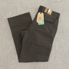 Prana Zion II Stretch Mens 33x30 Dark Iron Gorpcore Relaxed Straight Pants NWT