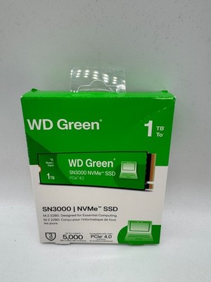 NEW Western Digital WD Green SN3000 1TB SSD PCIe 4.0 NVMe M.2 WDS100T4G0E-00CPS0