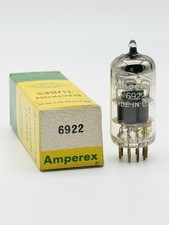 NEW Vintage NOS Amperex PQ 6922 E88CC Dual Post Gold Pin Vacuum Electron Tube J6