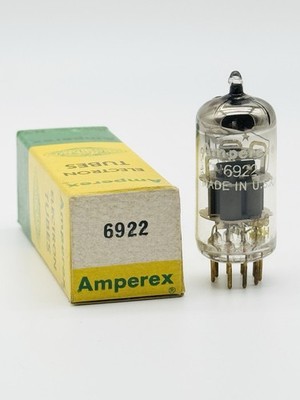 NEW Vintage NOS Amperex PQ 6922 E88CC Dual Post Gold Pin Vacuum Electron Tube J6