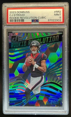 2023 Donruss CJ Stroud Rookie Revolution Cubic RC #/50 Texans PSA 9
