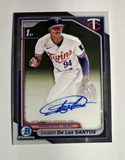 Daiber De Los Santos 2024 Bowman Chrome Prospect Auto #CPA-DD Minnesota Twins