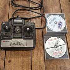 Real Flight R/C Flight Simulator Basic Controller Great Planes And CDs Untested
