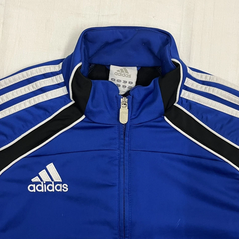 Chaqueta de entrenamiento para hombre adidas talla 42/44 en azul/negro/blanco - Imagen 4 de 4