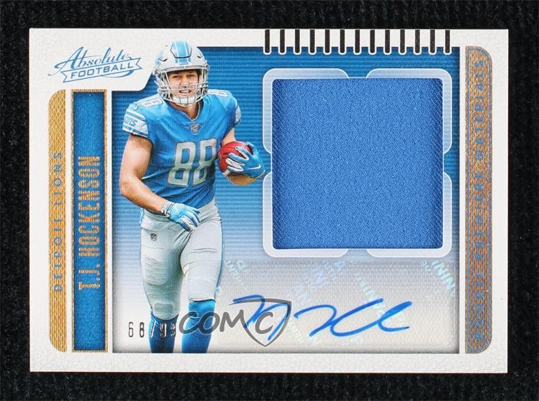2019 Panini Absolute Jumbo 68/99 TJ Hockenson #237 Rookie Auto RC 1r00