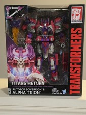 Transformers Titans Return Autobot Sovereign & ALPHA TRION Action Figure NEW