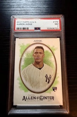 2017 Allen & Ginter Aaron Judge Rookie #172 PSA 7