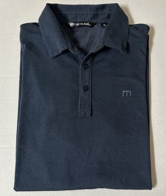 Travis Mathew Zinna Polo~Men's Medium~Navy~Pima Cotton~Short