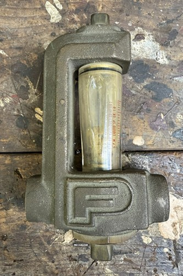 #ad Fischer Porter Ratosight Flow Meter 22355 vintage float moves 0 4 gallon AS IS $56.50