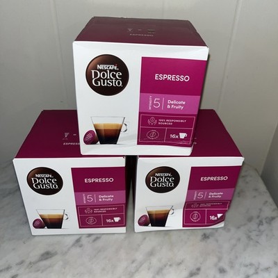 Nescafe Dolce Gusto Coffee Capsules, Espresso Intensity 5, 48 Pods BB 02/28/2027