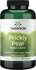 Swanson Premium Brand Prickly Pear Cactus Opuntia 650 Milligrams 180 Capsules 