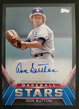 2021 Topps Update Don Sutton Baseball Stars Auto Black /196 #BSA-DS Dodgers