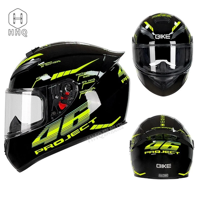 Casco integral universal para moto de carreras Foto 3 de 4