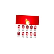 Car T20 7443/1891 Dual Wire Brake Bulb, 10PCS 12V 21/5W Automotive Turn Red