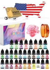 24/30 Colors Epoxy Resin Pigment 5ml Liquid Dye Kit for DIY Jewelry Molds