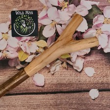 Handmade Rustic wooden Thumb Stick, walking stick, Hiking Pole.