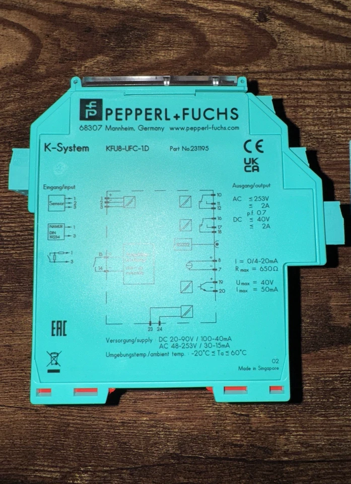 New In Box | PEPPERL+FUCHS | KFU8-UFC-1.D | Frequency Converter - Image 2 of 4
