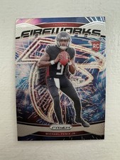 2024 Panini Prizm Michael Penix Jr. Fireworks #16 (RC) Atlanta Falcons