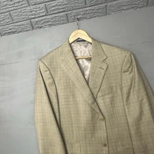 Daniel Cremieux 43RLoro Piana Wool Blazer Brown Classic Italian Fabric 2 Button