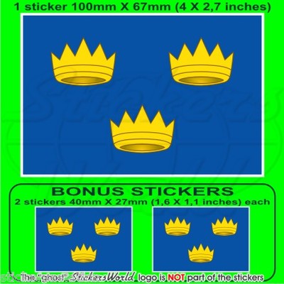 LEINSTER Irland Flaggen-Aufkleber – 10,2 Cm Vinyl, Wetterfest, Inkl. 2 Bonus-Sticker, Für Auto & Mehr