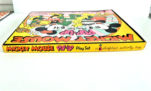 MICKEY MOUSE COLORFORMS POP UP PLAY SET, #4100, 1974 WALT DISNEY PRODUCTIONS - Picture 7 of 12