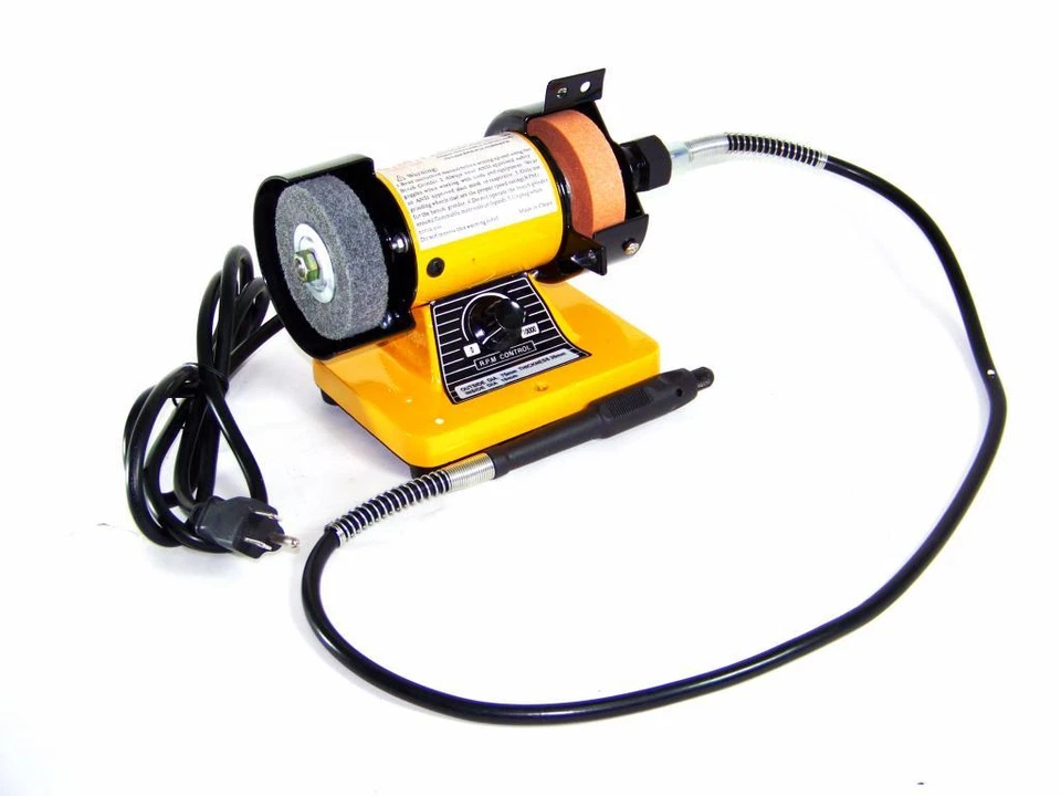 3-дюймовая мини настольная шлифовальная машина с поворотным валом для резьбы по дереву полировщик буфер с переменной скоростью - Изображение 2 из 3