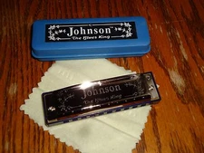 NEW BLUES KING HARMONICA 10 HOLE F# SHARPE KEY CASE STAGE STUDIO CAMPING FUN 