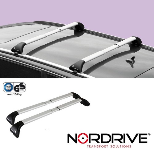 NORDRIVE Design Dachträger Snap Aluminum Dach Träger für Dacia Logan MCV - Picture 2 of 13