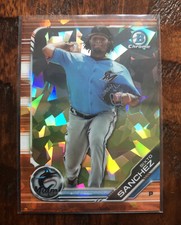 Sixto Sanchez 2019 BOWMAN DRAFT CHROME SAPPHIRE ORANGE REFRACTOR #/25 SP🔥MINT🔥